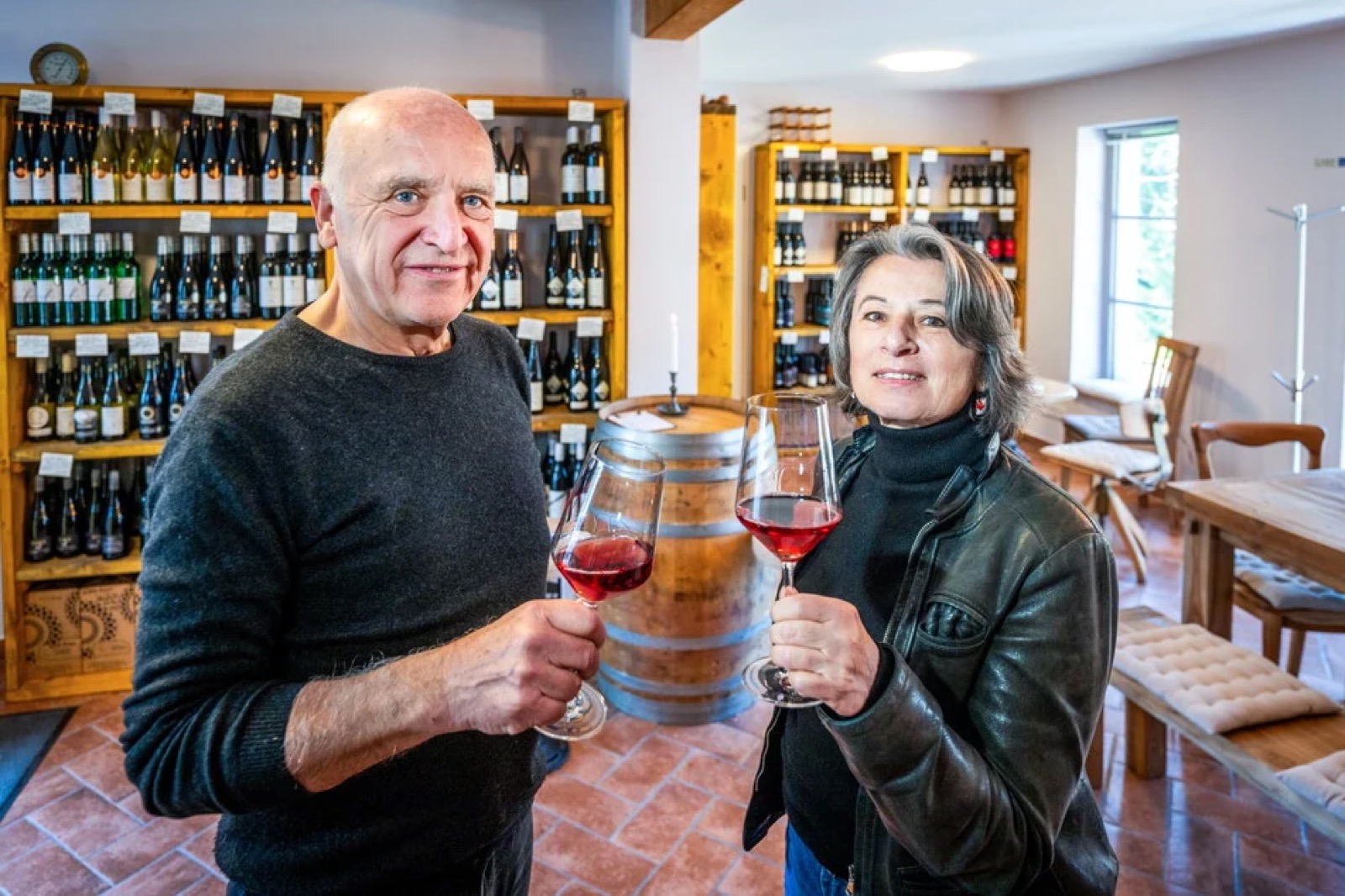 Martina Schönherr und Ralf Bühnert im Weinhaus